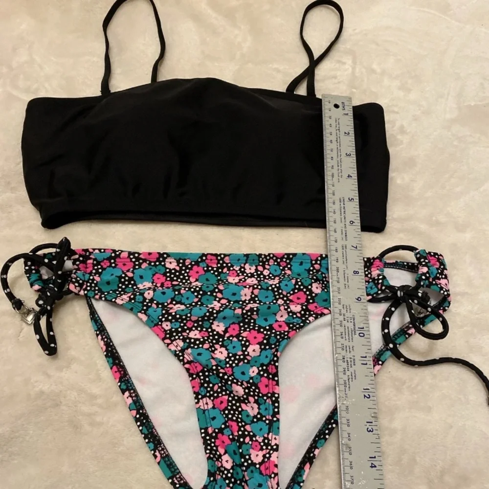 SHEIN Black and Floral Bikini Set